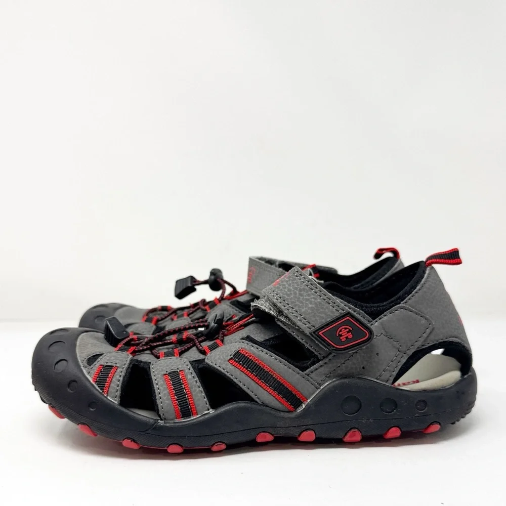 Kamik Crab Sporty Outdoor Water Shoes Gray Red Boys Size 5